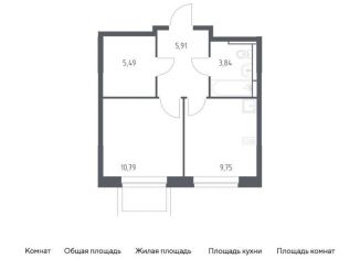 Продается однокомнатная квартира, 35.8 м2, Ленинский городской округ, жилой комплекс Новое Видное, 17