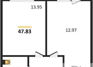 Продам 1-комнатную квартиру, 44.9 м2, Новосибирск, улица Державина, 50, ЖК Державинский Квартал