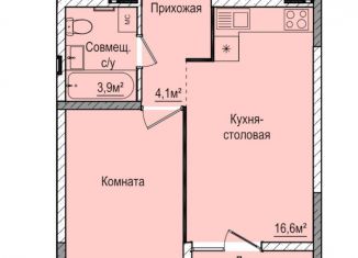 Продам 1-ком. квартиру, 37.1 м2, Ижевск, ЖК Покровский