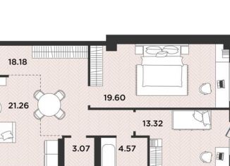 Продаю двухкомнатную квартиру, 81.4 м2, Архангельск, Ленинградский проспект, 105