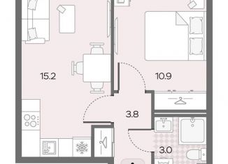 Продается однокомнатная квартира, 32.9 м2, Москва, метро Солнцево