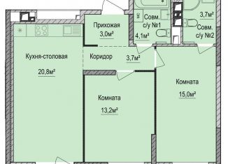 Продается 2-ком. квартира, 63.5 м2, Ижевск, Устиновский район