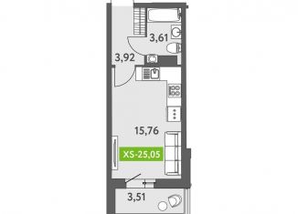 Продается квартира студия, 24.6 м2, Санкт-Петербург