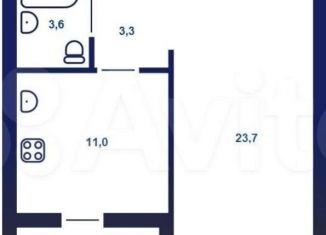 Продается однокомнатная квартира, 45.1 м2, Липецк, район Опытной Станции, Боевой проезд, 13