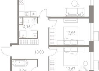 Продажа трехкомнатной квартиры, 108.5 м2, Москва, ЖК Лайф Варшавская