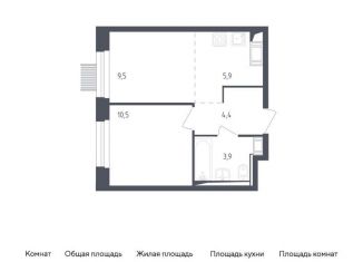 Продам однокомнатную квартиру, 34.2 м2, Мытищи, жилой комплекс Мытищи Парк, к4.2