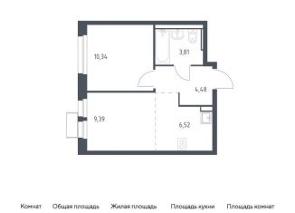 Продаю 1-комнатную квартиру, 38.2 м2, Московская область, Олимпийская улица