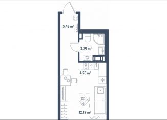 Продам квартиру студию, 25.9 м2, Санкт-Петербург, метро Московские ворота