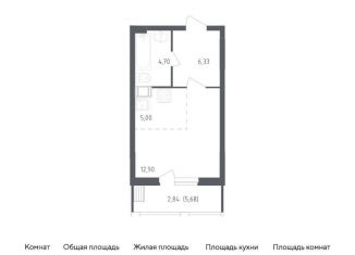 Продам квартиру студию, 31.8 м2, посёлок Жилино-1, жилой комплекс Егорово Парк, к3