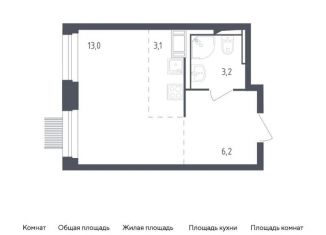 Квартира на продажу студия, 25.5 м2, Мытищи, ЖК Мытищи Парк, жилой комплекс Мытищи Парк, к4