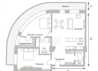 Продажа 2-комнатной квартиры, 127 м2, Москва, улица Арбат, 24, метро Арбатская