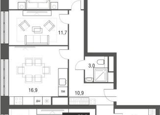 Продается 3-ком. квартира, 97.2 м2, Москва, проезд Серебрякова, 11-13к1, ЖК Сильвер