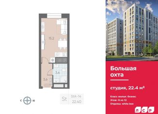 Квартира на продажу студия, 22.4 м2, Санкт-Петербург, метро Проспект Большевиков