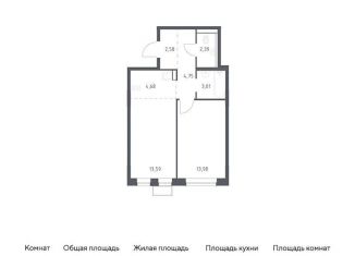 Продам двухкомнатную квартиру, 45 м2, Московская область