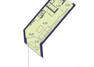 Продажа 1-комнатной квартиры, 25 м2, посёлок городского типа Ливадия