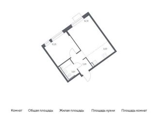 Продажа 1-комнатной квартиры, 43.6 м2, Москва, САО