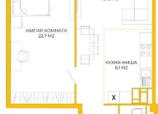 Продажа двухкомнатной квартиры, 62 м2, Пенза, Побочинская улица, с14, Октябрьский район