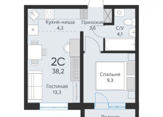 Продажа 2-ком. квартиры, 36.4 м2, Новосибирская область, Большая улица, 23