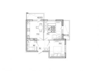 Продам двухкомнатную квартиру, 47.5 м2, Сочи