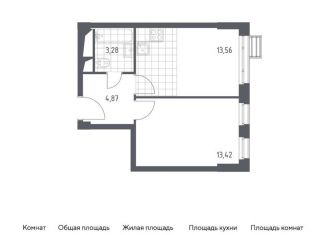 Продается 1-ком. квартира, 35.1 м2, Красногорск, жилой комплекс Спутник, к13