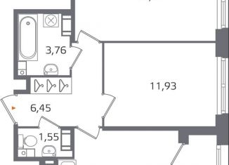 Продам 2-комнатную квартиру, 52.7 м2, Санкт-Петербург, муниципальный округ Финляндский