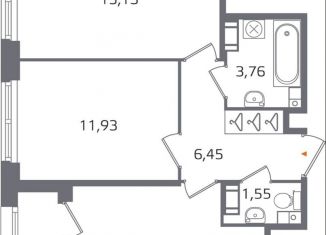 Продажа 2-комнатной квартиры, 53.7 м2, Санкт-Петербург, муниципальный округ Финляндский