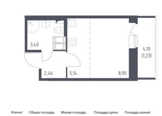 Продажа квартиры студии, 21.1 м2, Колпино, жилой комплекс Новое Колпино, к39