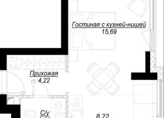 Продаю квартиру студию, 32.2 м2, Москва, 1-й Сетуньский проезд, вл10, ЗАО