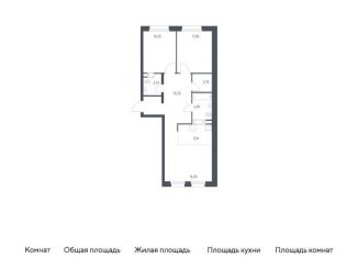 Продам 2-комнатную квартиру, 64.9 м2, Москва, жилой комплекс Эко Бунино, к10-11