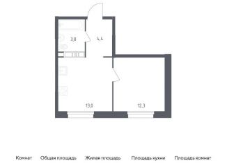Продается 1-комнатная квартира, 33.5 м2, Москва, 5-я улица Лесные Поляны