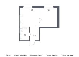 Продам однокомнатную квартиру, 33.5 м2, Москва, 5-я улица Лесные Поляны