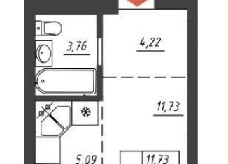 Квартира на продажу студия, 24.8 м2, Тольятти, Итальянский бульвар