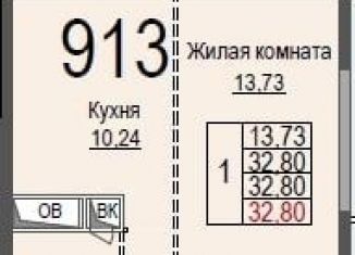 Продажа однокомнатной квартиры, 32.8 м2, Московская область, жилой комплекс Ильинойс, к1