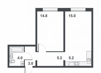 Продам 2-комнатную квартиру, 47.2 м2, Кировская область, Прибрежный бульвар, 6