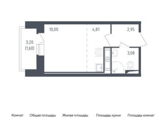 Квартира на продажу студия, 22.4 м2, Санкт-Петербург, жилой комплекс Живи в Рыбацком, 5