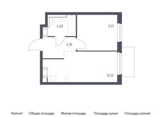 Продается 1-комнатная квартира, 31.4 м2, Ленинградская область