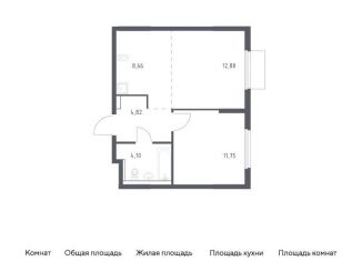 Продается 1-ком. квартира, 42.2 м2, Московская область, Каширское шоссе - Молоково - Андреевское