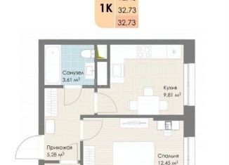 Продам 1-комнатную квартиру, 32.7 м2, Котельники, Кузьминская улица, 5, ЖК Котельнические Высотки