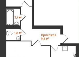 Продается 2-комнатная квартира, 59.4 м2, Ярославль, ЖК Норские Резиденции, Романовская улица, 6