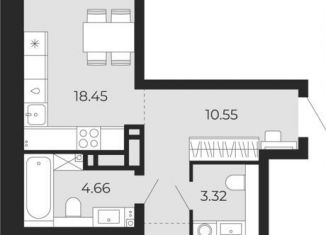 Продажа двухкомнатной квартиры, 64.8 м2, Тюмень
