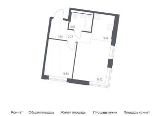 Продается однокомнатная квартира, 39.8 м2, Москва
