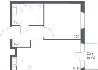 Продаю 1-комнатную квартиру, 35.4 м2, Колпино