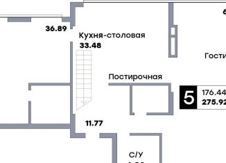 Продажа пятикомнатной квартиры, 280.9 м2, Самара, метро Московская