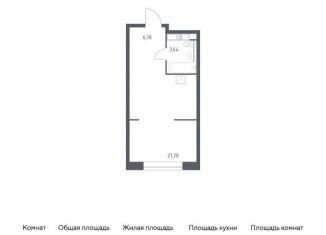 Квартира на продажу студия, 31.7 м2, Москва, район Марьина Роща, Октябрьская улица, 98
