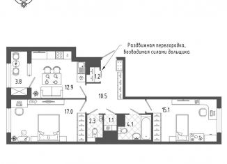 Продаю двухкомнатную квартиру, 65.9 м2, Санкт-Петербург, Измайловский бульвар, 9, Адмиралтейский район