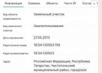 Продажа участка, 8.2 сот., Чистополь, улица Братьев Челышевых, 31