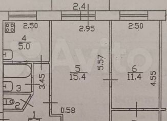 Продается двухкомнатная квартира, 42.9 м2, Колпино, Октябрьская улица, 43