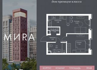 Продам 1-ком. квартиру, 38.5 м2, Москва, метро ВДНХ