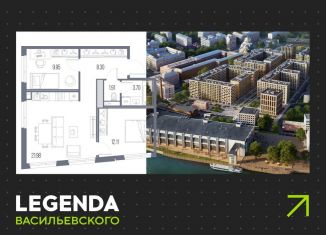 Продаю 2-комнатную квартиру, 58 м2, Санкт-Петербург, Кожевенная линия, 39к5, метро Горный институт