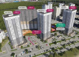 Продается 3-ком. квартира, 74.3 м2, Тюмень, ЖК Горизонт, улица Мельникайте, 2к17